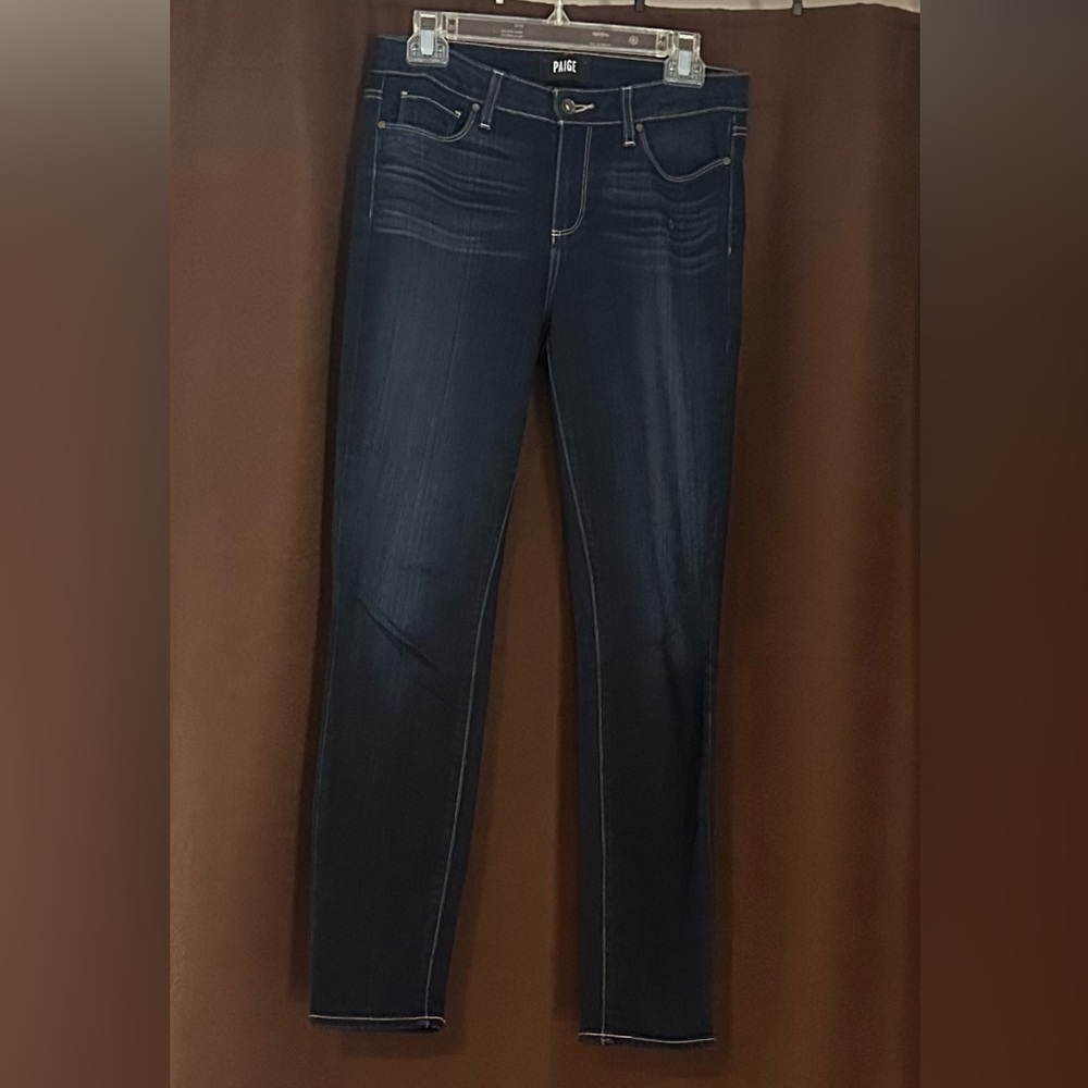PAIGE Deep Indigo Skinny Jeans
